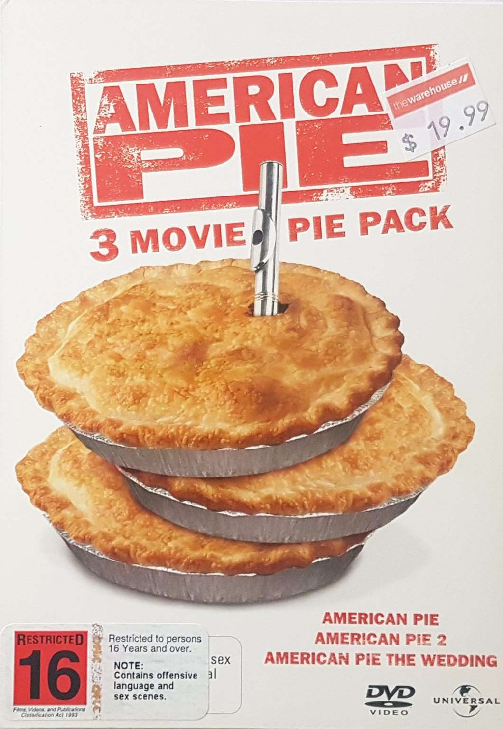 American Pie 3 Movie Pack (American Pie 1 2 The Wedding) (DVD)