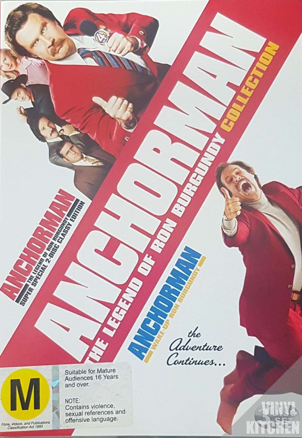 Anchorman: The Legend of Ron Burgundy Collection 3 Disc