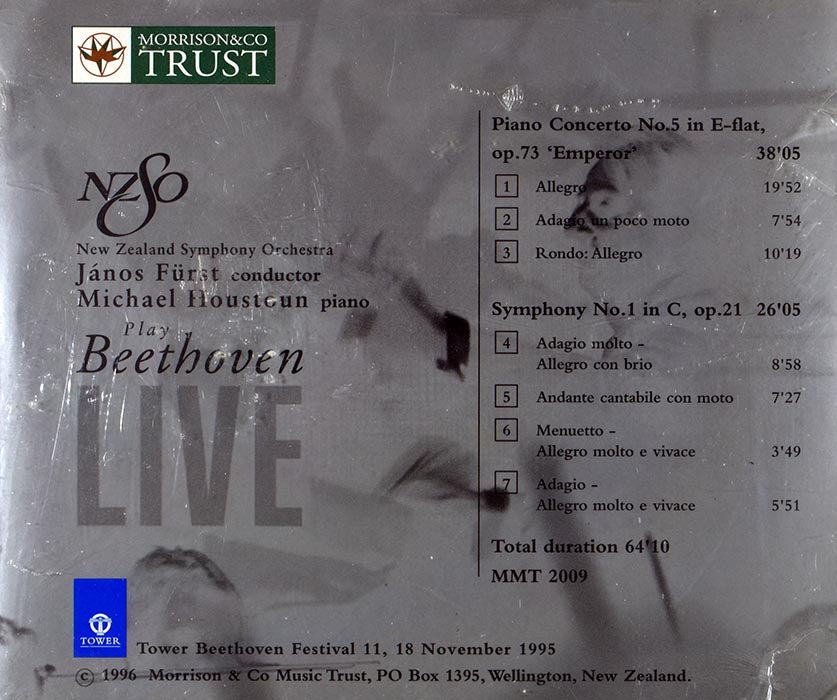 NZSO - Live Janos Furst, Michael Houstoun Play Beethoven (CD)
