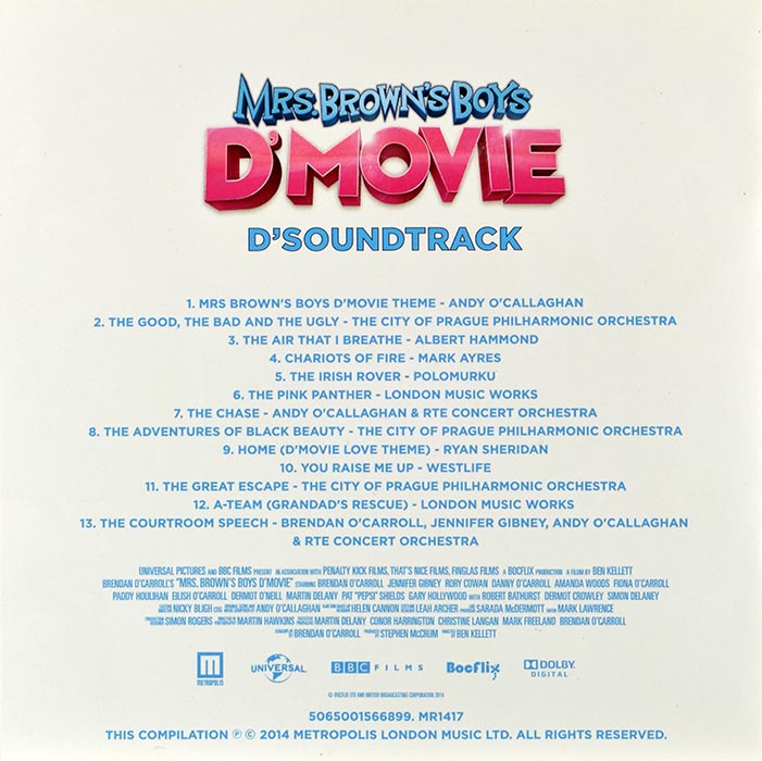 Mrs. Brown's Boys - D' Movie D'Soundtrack (CD)