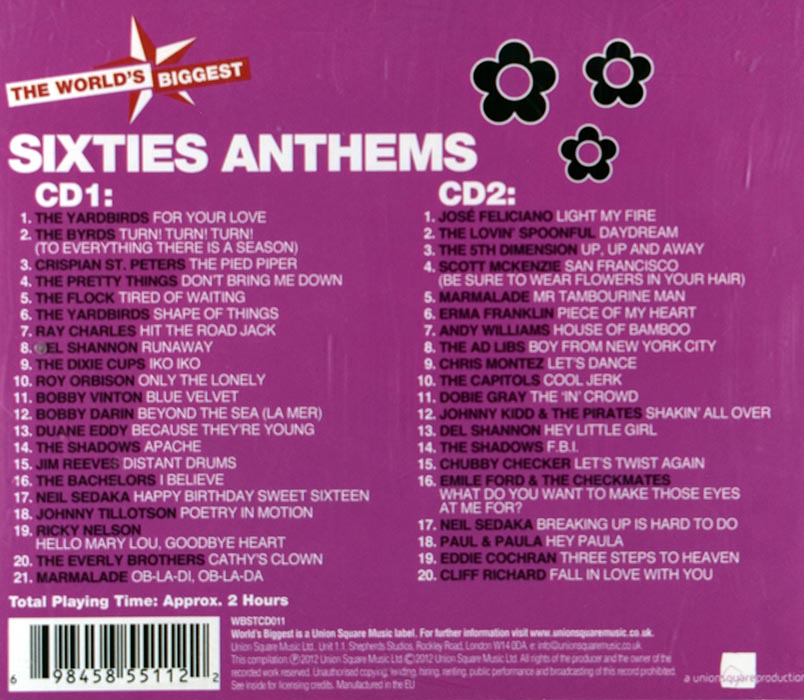 The World's Biggest Sixties Anthems (2 CD)