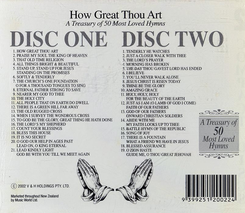 How Great Thou Art - A Treasury of 50 Most Loved Hymns (2 CD)