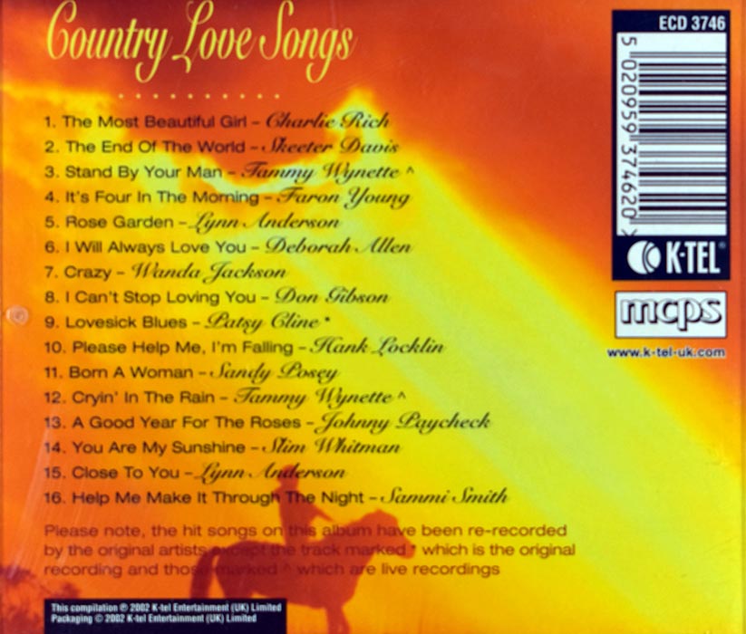 Country Love Songs (CD)
