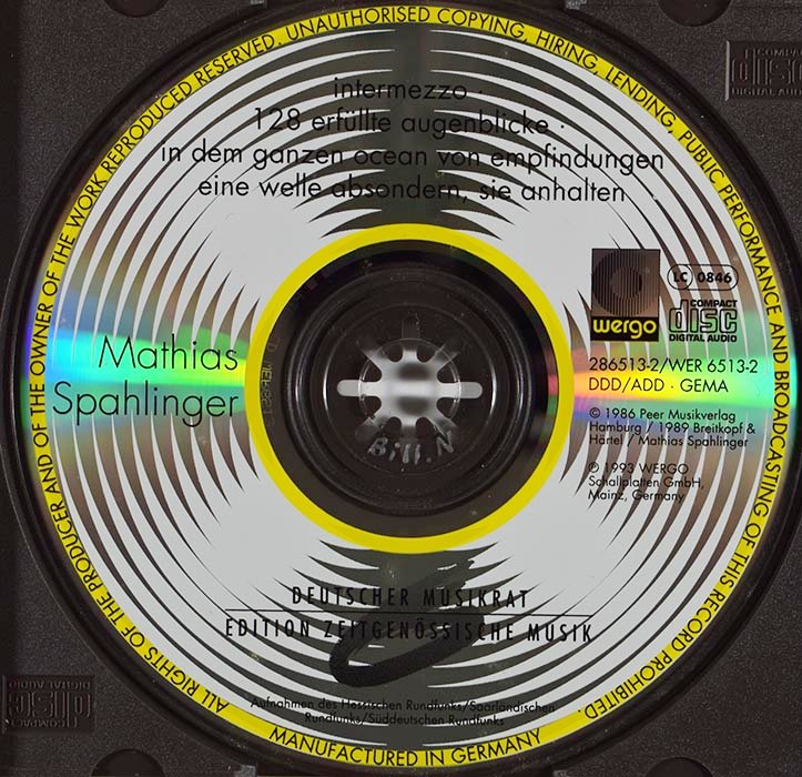 Mathias Spahlinger - Inter-mezzo / 128 Erfüllte Augenblicke /  Sie Anhalten (CD)