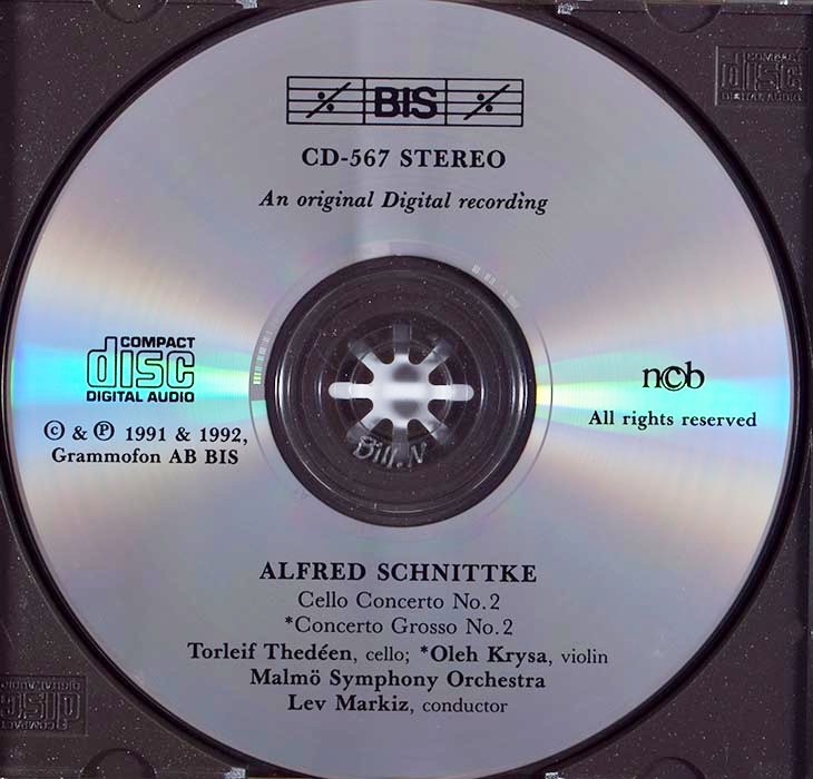 Alfred Schnittke - Cello Concerto No. 2 / Concerto Grosso No. 2 (CD)