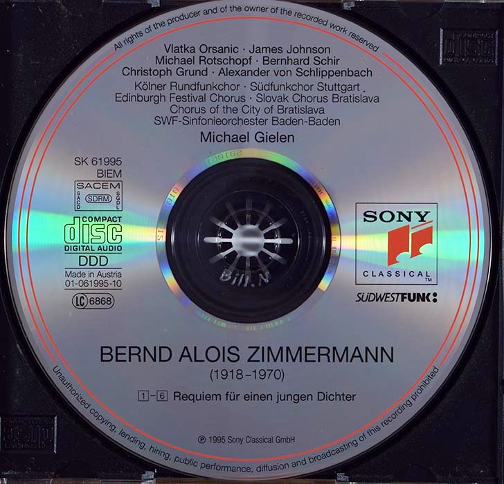 Bernd Alois Zimmermann - Requiem For A Young Poet (CD)