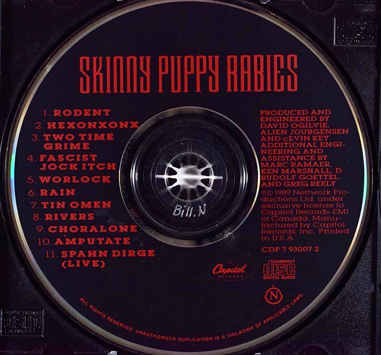 Skinny Puppy - Rabies (CD)