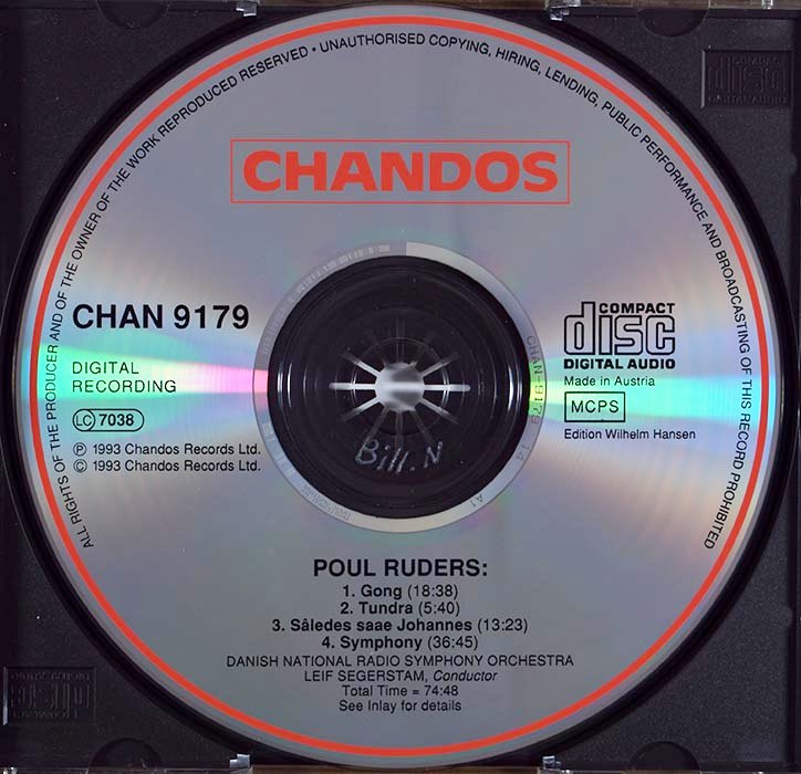 Poul Ruders - Gong / Tundra / Således Saae Johannes / Symphony (CD)