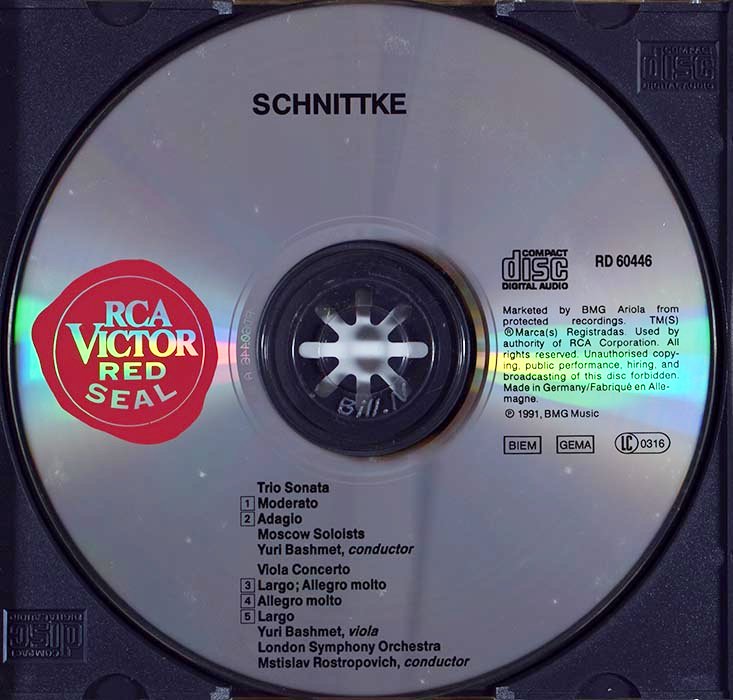 Alfred Schnittke - London Symphony Orchestra, Viola Concerto - Trio Sonata (CD)