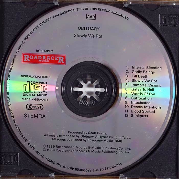 Obituary - Slowly We Rot (CD)