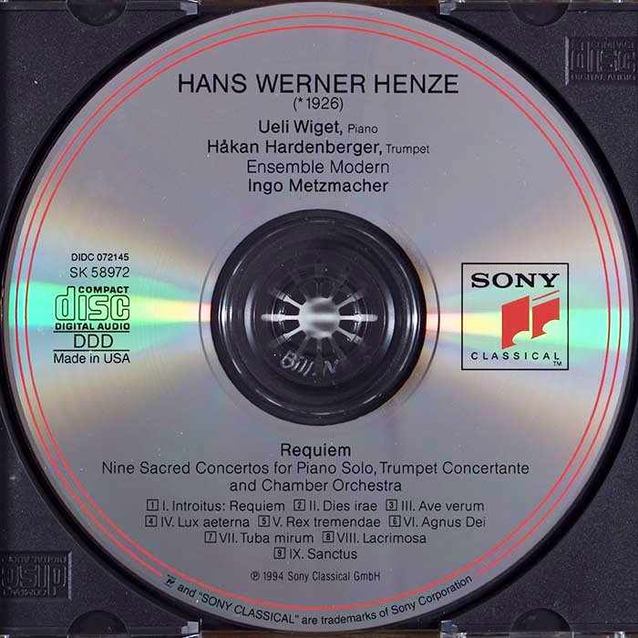Henze - Requiem (CD)