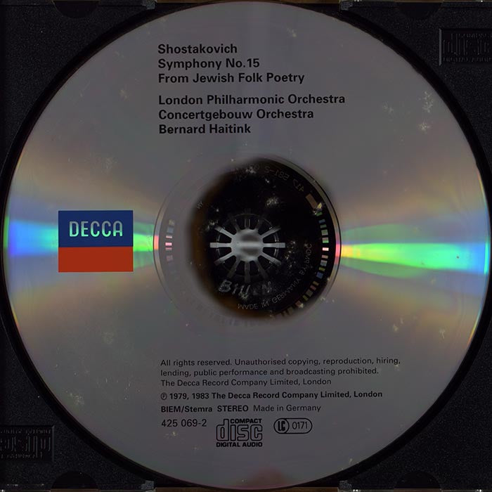 Shostakovich - Symphony No.15 / From Jewish Folk Poetry (CD)