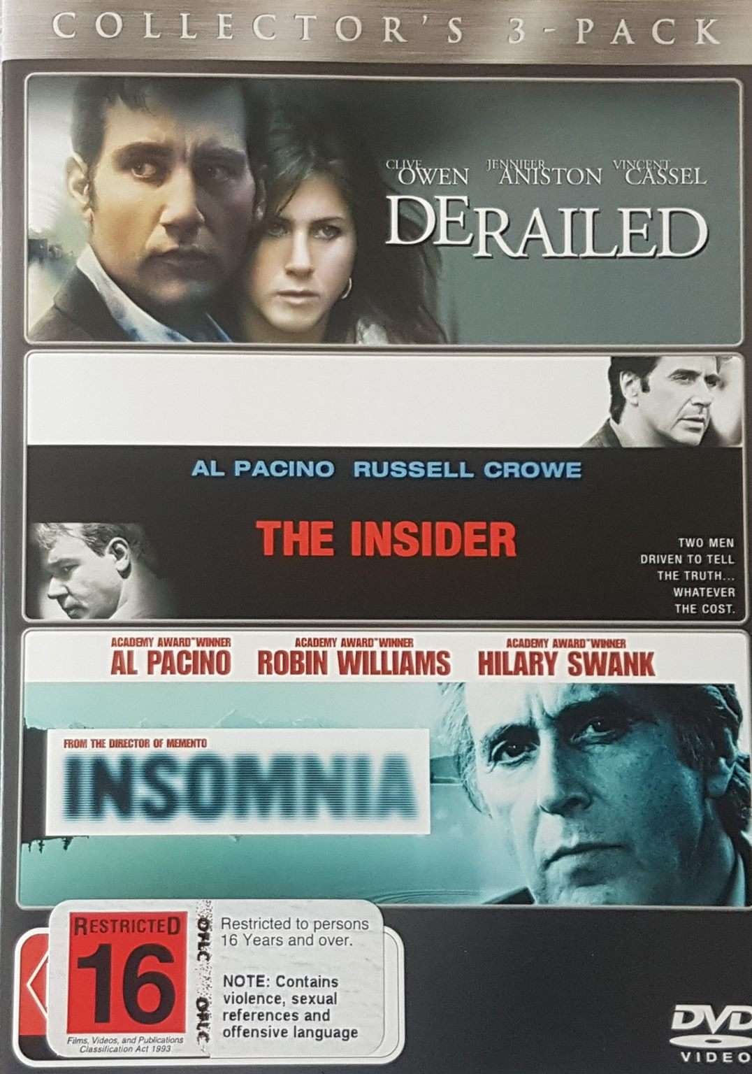 Derailed / The Insider / Insomnia