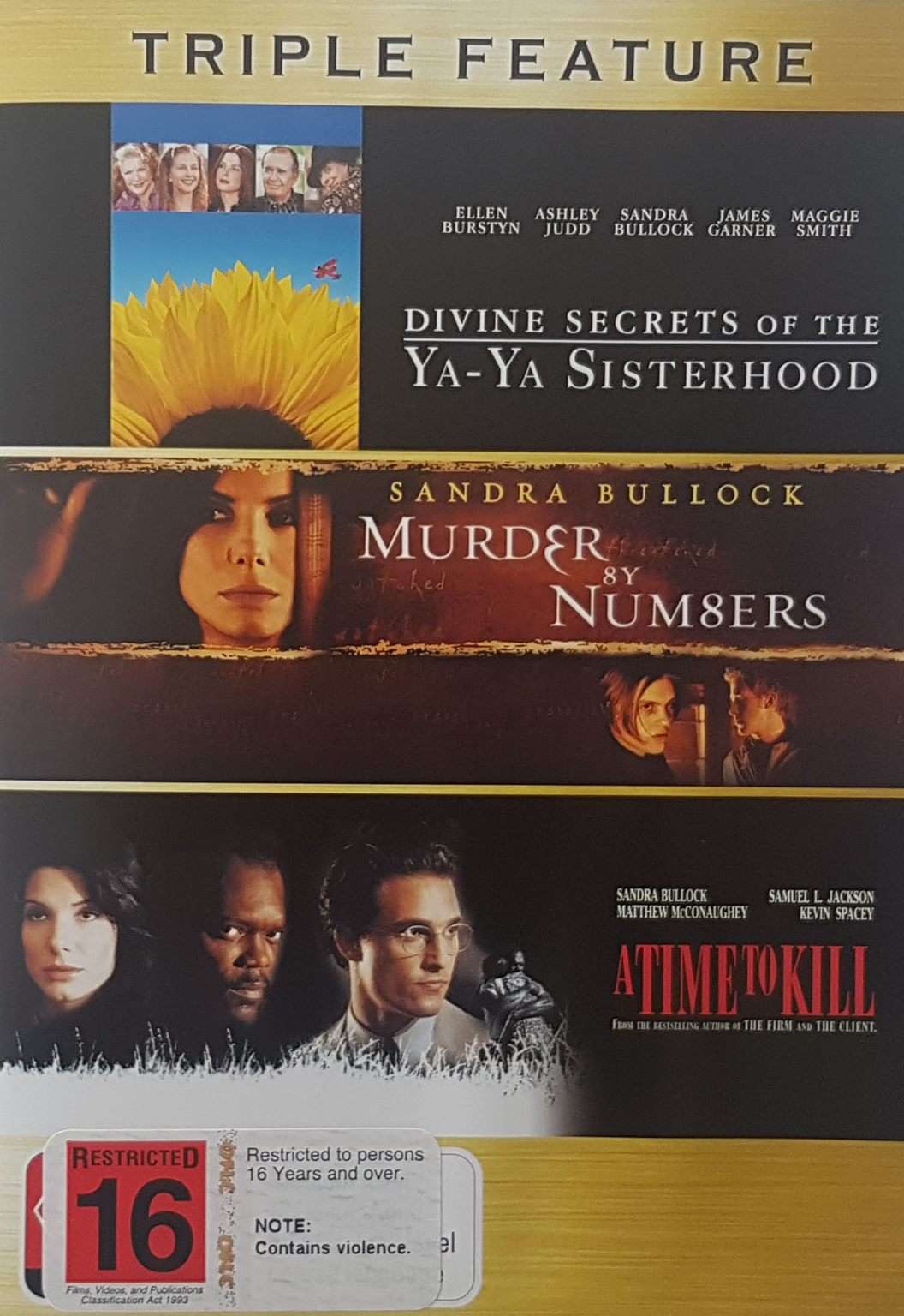 Divine Secrets of the Ya-Ya Sisterhood / Murder by Numbers / A Time to Kill