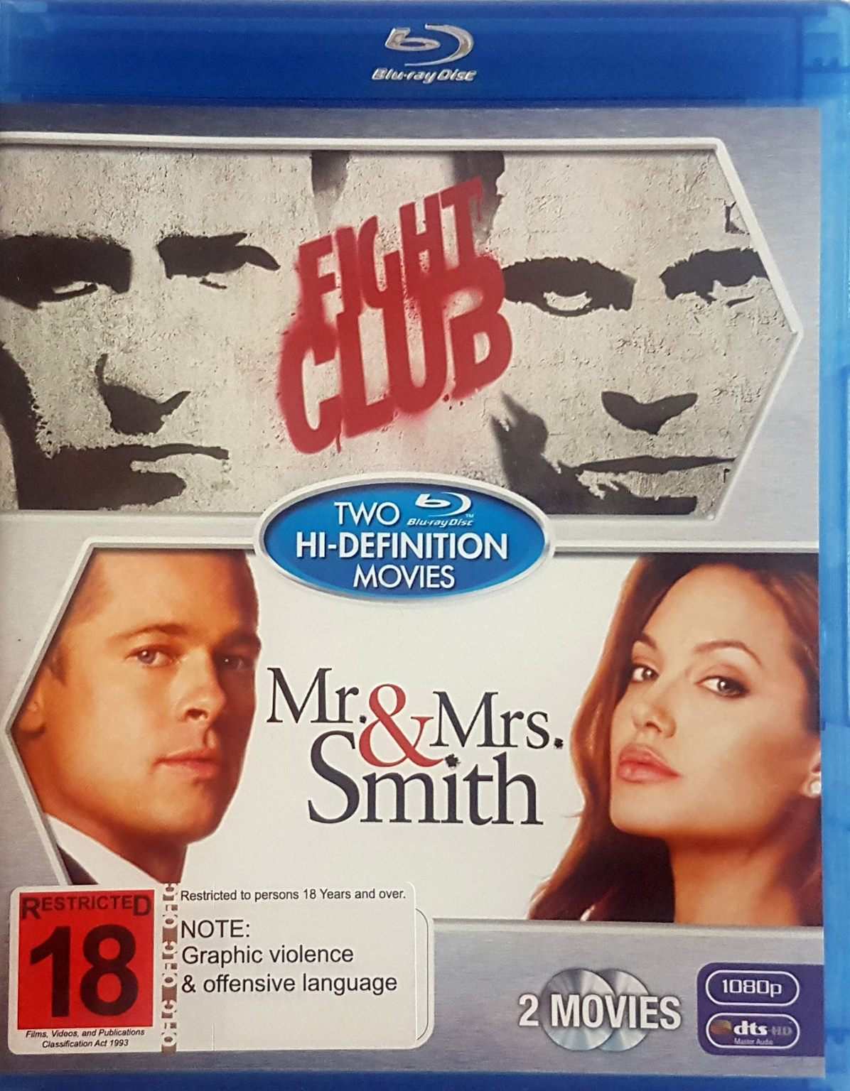 Fight Club / Mr. & Mrs. Smith Blu Ray