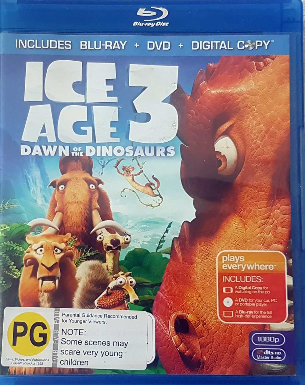 Ice Age 3: Dawn of the Dinosaurs Blu Ray + DVD