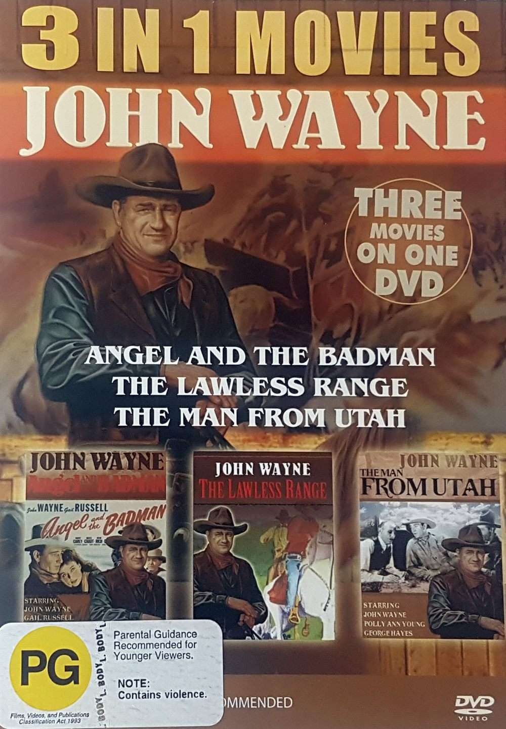 John Wayne - Angel and the Badman / The Lawless Range / The Man from Utah