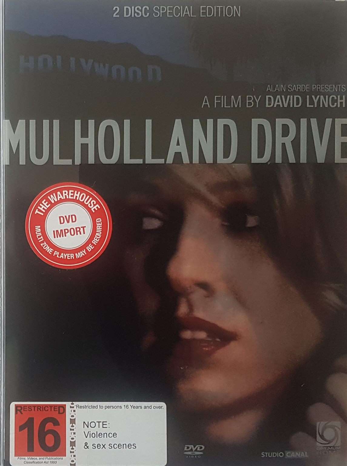 Mulholland Drive 2 Disc Special Edition w/booklet Region 2