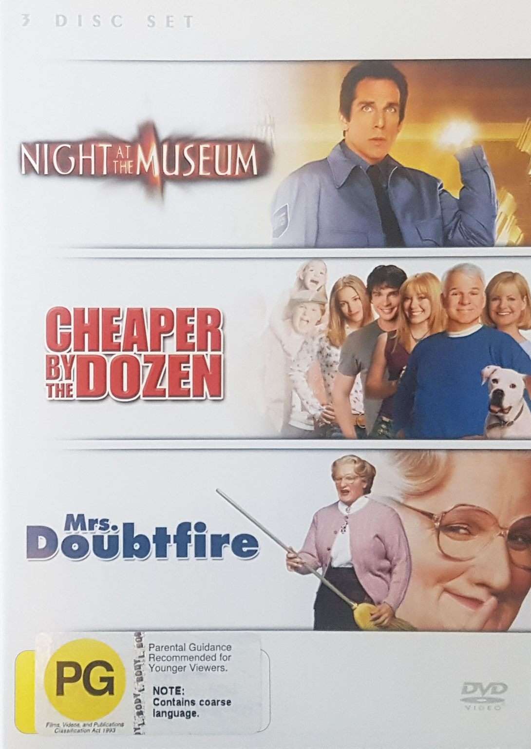 Night at the Museum / Cheaper by the Dozen / Mrs. Doubtfire
