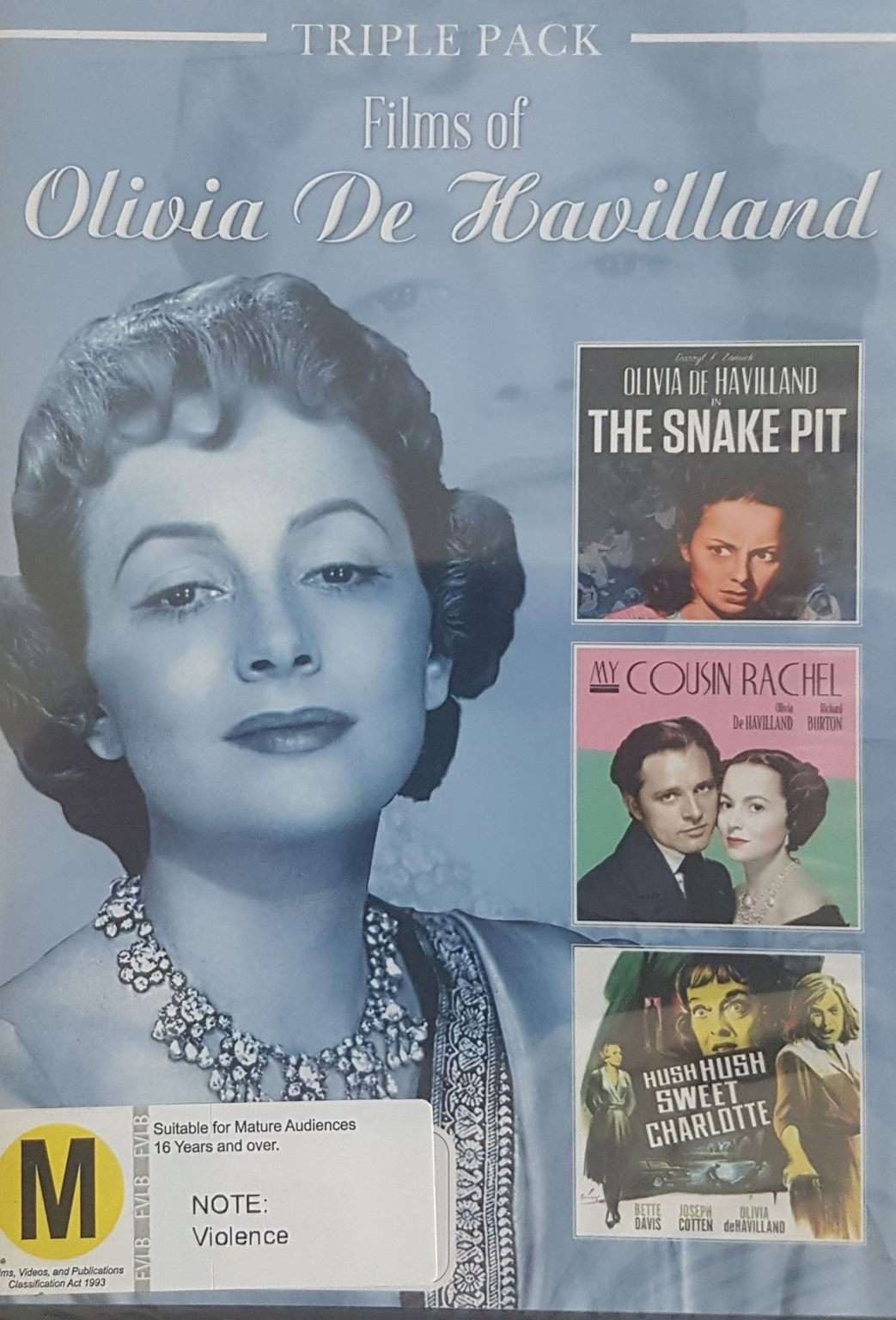 Olivia de Havilland:The Snake Pit / MY Cousin Rachel / Hush Hush Sweet Charlotte