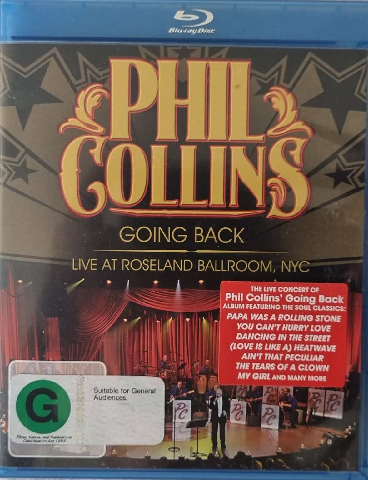 Phil Collins - Going Back: Live at Roseland Ballroom, NYC (Blu Ray) Default Title