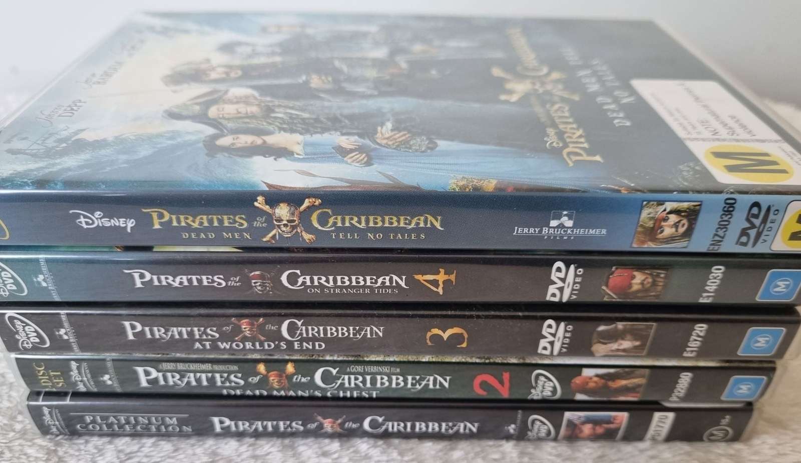 Pirates of the Caribbean Complete Movie Series 1-5