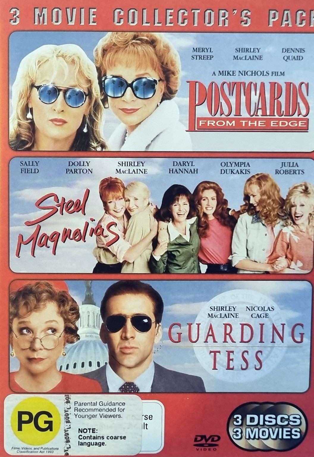 Postcards from the Edge / Steel Magnolias / Guarding Tess