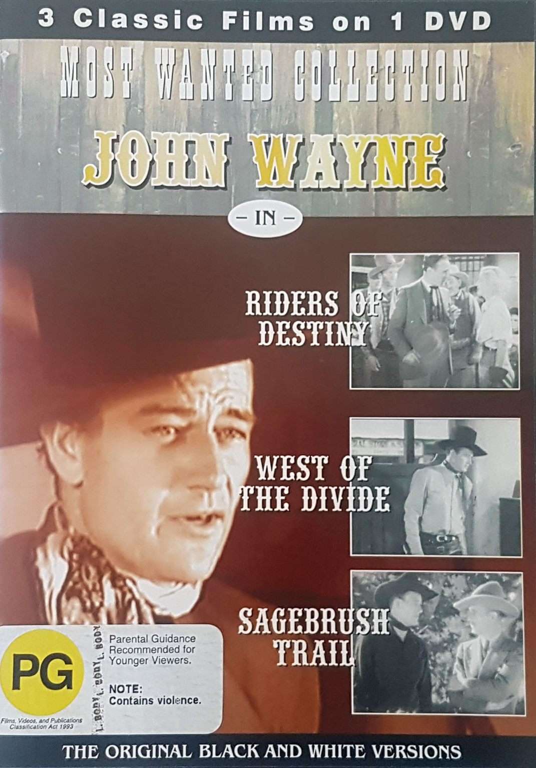 Riders of Destiny / West of the Divide / Sagebrush Trail