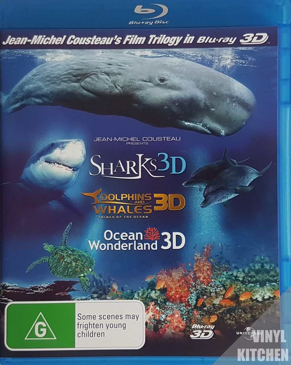 Sharks / Dolphins and Whales / Ocean Wonderland (3DTV/2D) (Blu Ray)