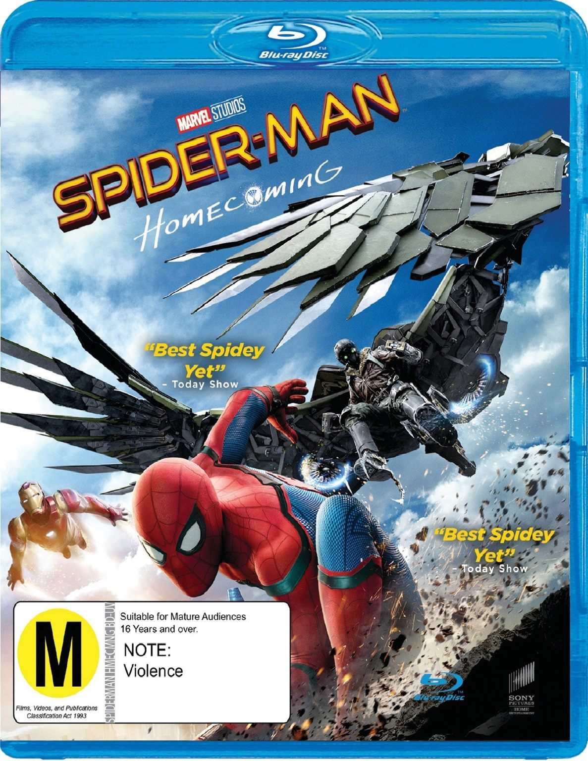 Spider-Man Homecoming Blu Ray Brand New