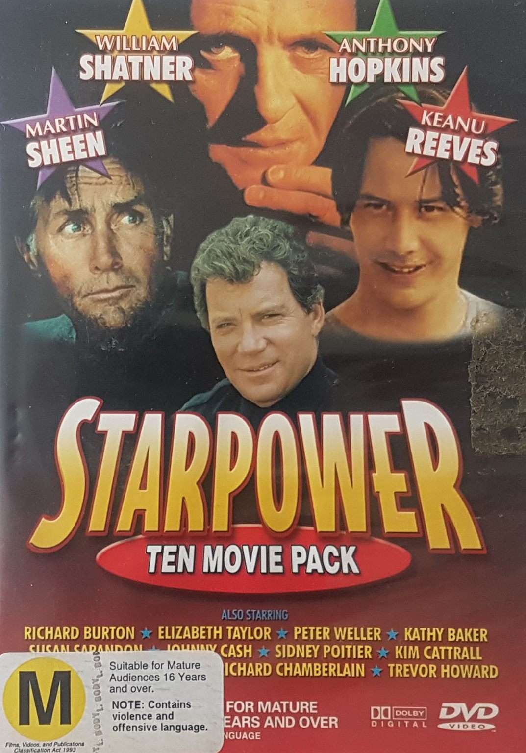 Starpower 10 Movie Pack 4 Disc Set