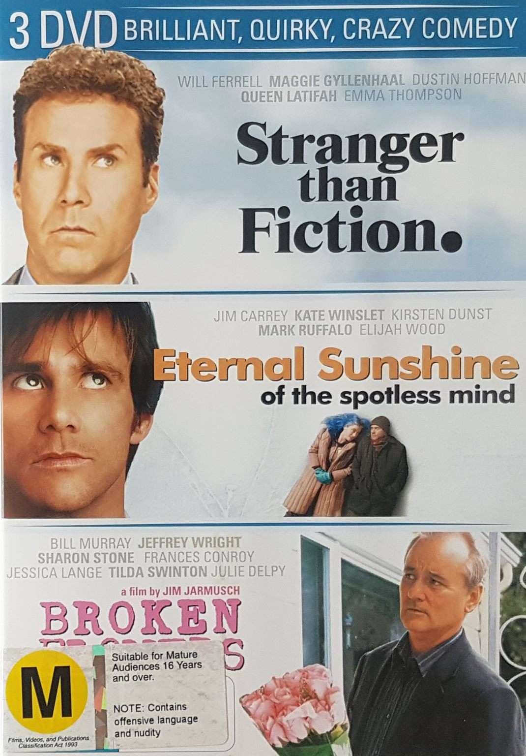 Stranger than Fiction / Eternal Sunshine of the Spotless Mind / Broken Flowers