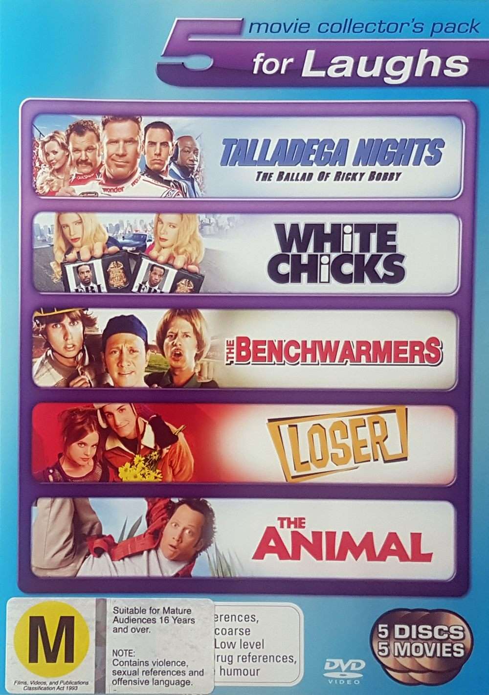 Talladega Nights / White Chicks / The Benchwarmers / Loser / The Animal