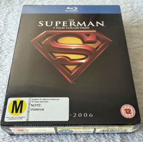 The Superman 5 Film Collection 1978-2006 (Blu Ray) Brand New