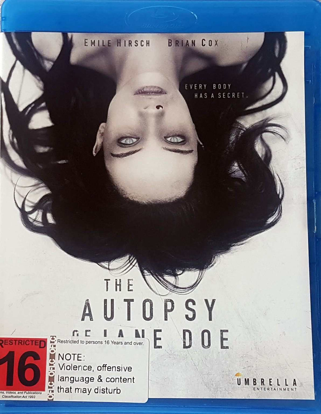 The Autopsy of Jane Doe - 2016 (Blu Ray)