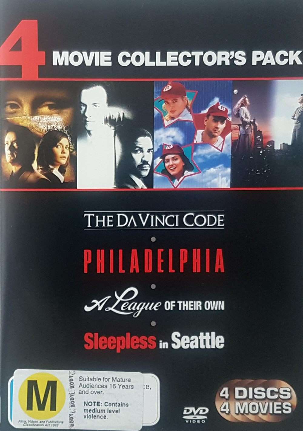 The Da Vinci Code / Philadelphia / A League of Their Own / Sleepless in Seattle