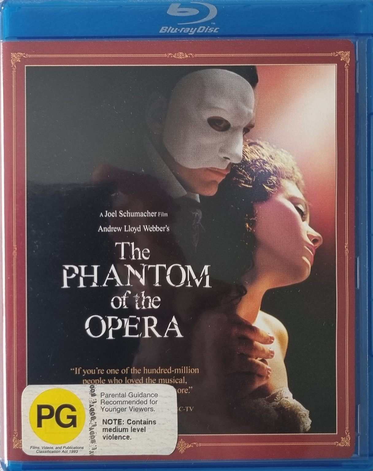 The Phantom of the Opera - 2004 (Blu Ray)