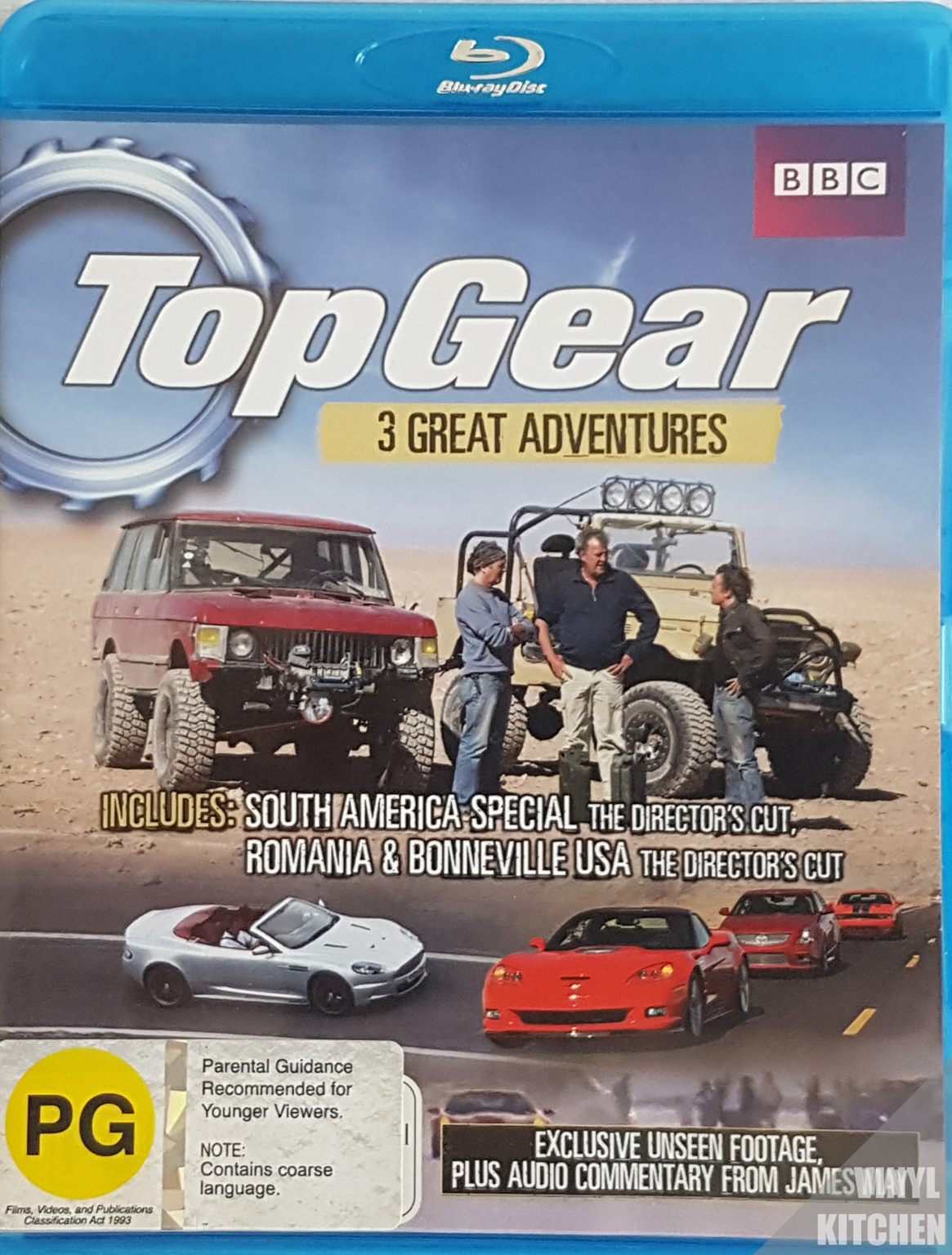 Top Gear Great Adventures 3 South America Romania Bonneville (Blu Ray)
