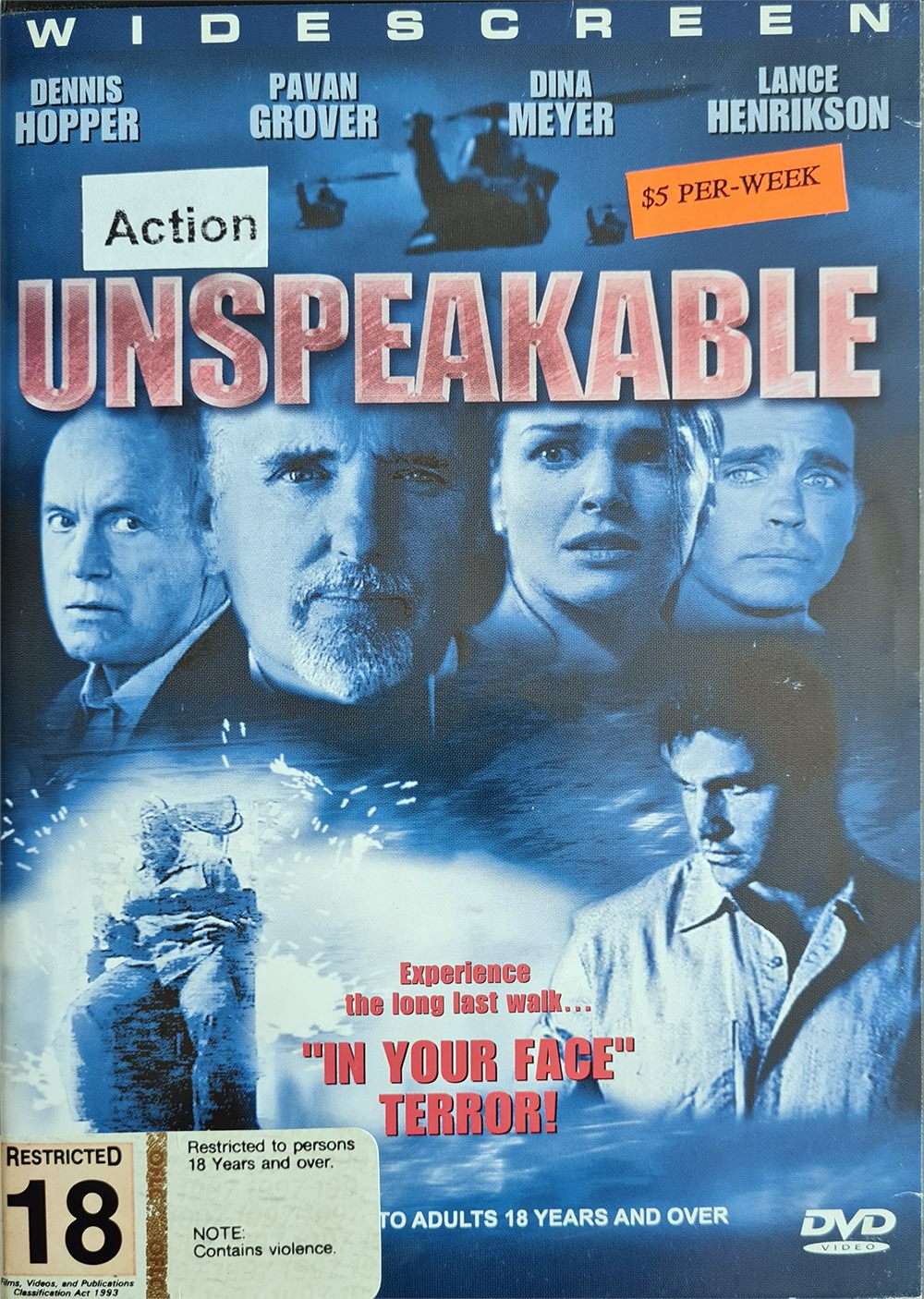 Unspeakable (EX RENTAL) - 2002 (DVD)