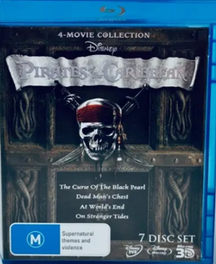 Pirates of the Caribbean 4 Movie Collection (Blu Ray)