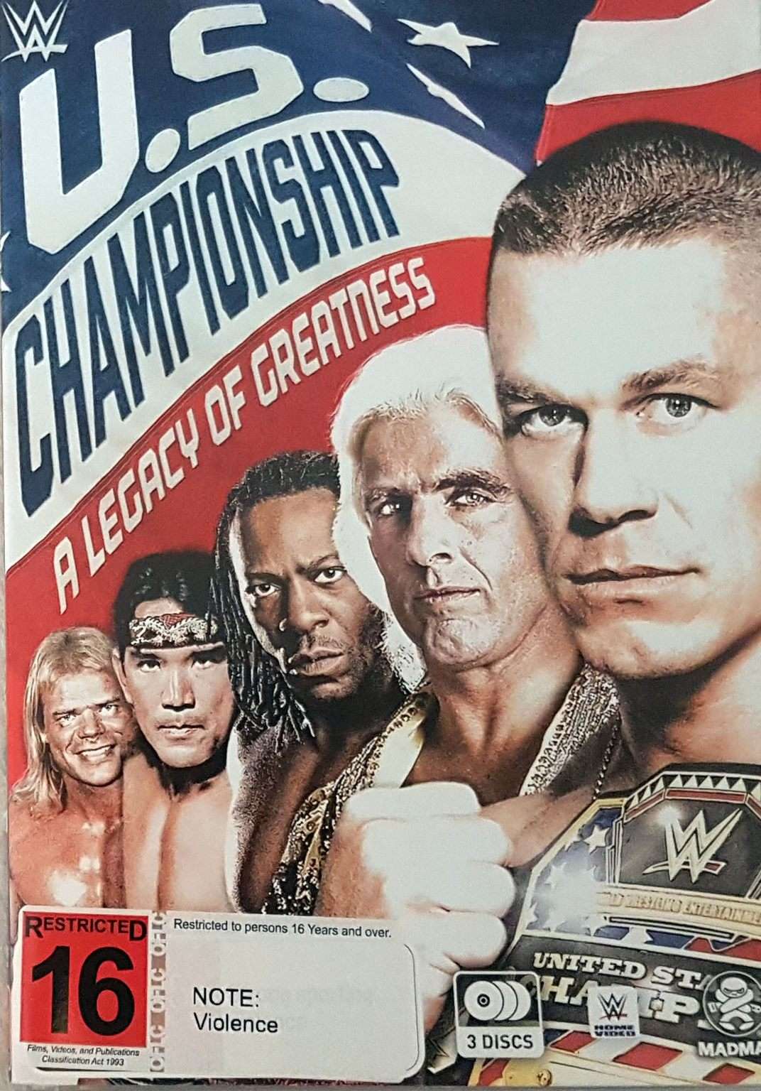 WWE: U.S Championship - A Legacy of Greatness 3 Disc Set