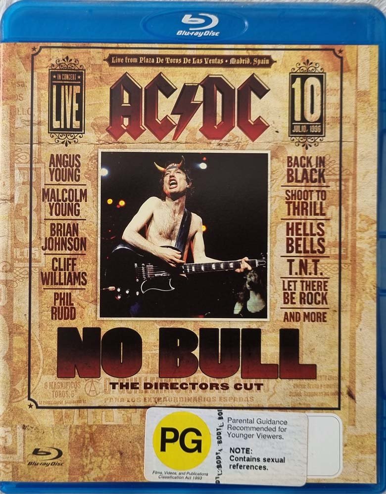 AC/DC - No Bull - The Director's Cut (Blu Ray) - Vinyl Kitchen