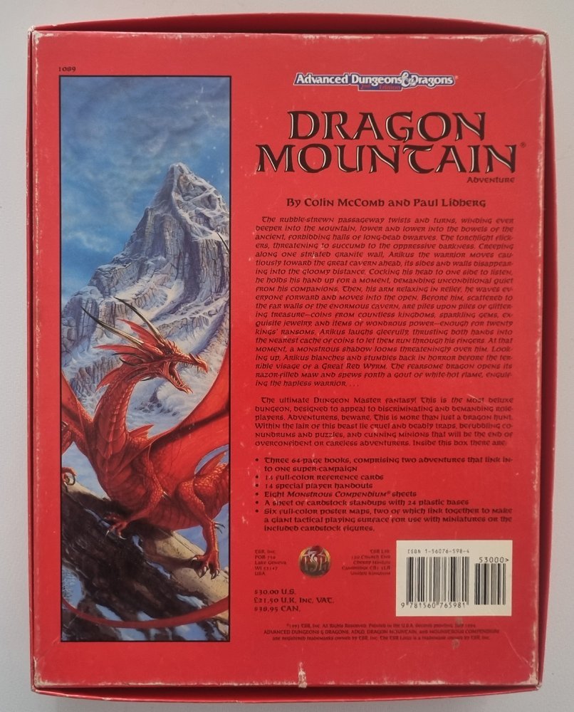 Advanced Dungeons and Dragons: Dragon Mountain - Vinyl Kitchen
