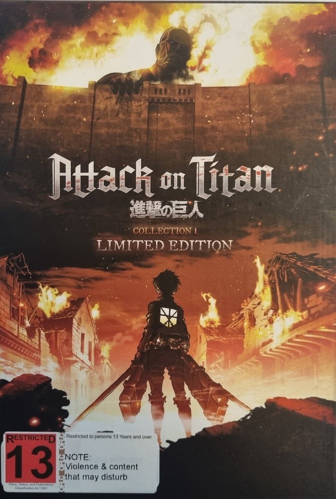 Attack on Titan: Collection 1 - Limited Edition - 2013 (DVD) - Vinyl Kitchen