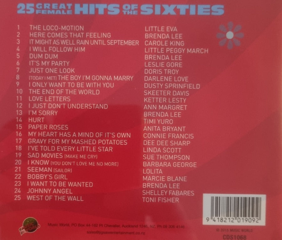 25 Great Female Hits of the Sixties (CD)