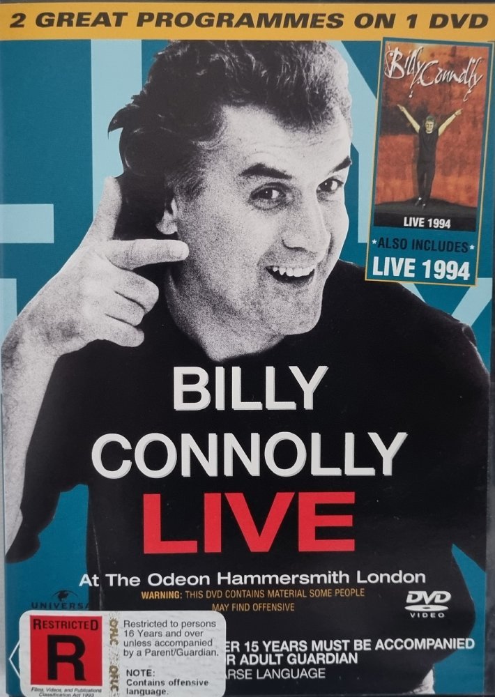 Billy Connolly Live at Odeon Hammersmith - 1991 (DVD) - Vinyl Kitchen