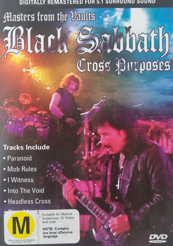Black Sabbath: Cross Purposes (DVD) - Vinyl Kitchen