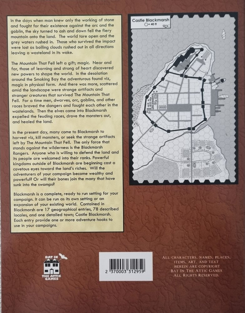 Blackmarsh - Dungeons and Dragons / Delving Deeper Compatible Module - Vinyl Kitchen