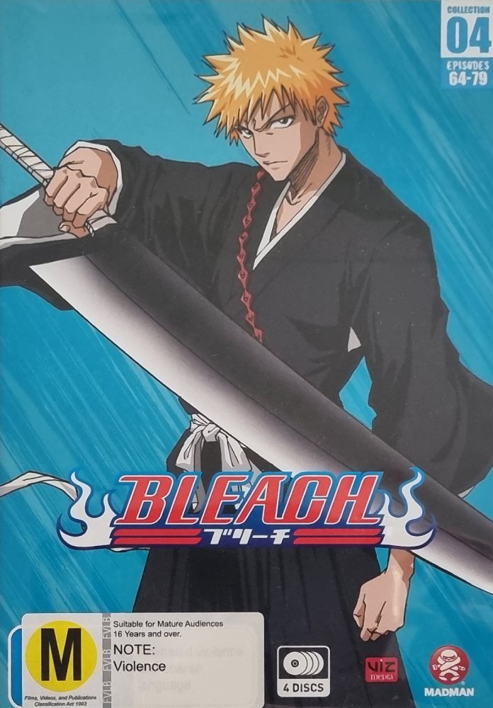 Bleach: Collection 4 - Episodes 64 - 79 (4 DVD) - 2018 (DVD) - Vinyl Kitchen