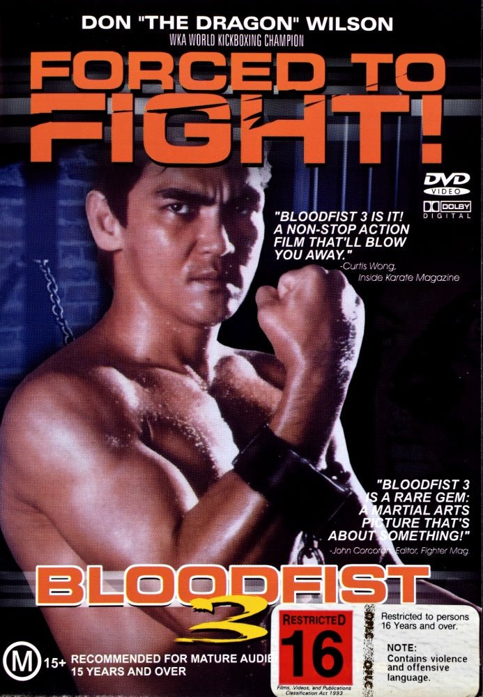 Bloodfist 3: Forced to Fight - 1992 (DVD) - Vinyl Kitchen